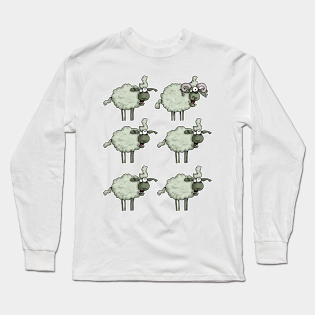 Zombie Herd II Long Sleeve T-Shirt by Corrie Kuipers